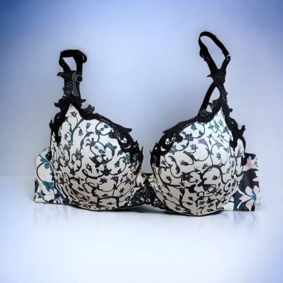 Pleasure State Couture Floral FIligree Bra with Lace Straps - Size 34D - Picture 1 of 6